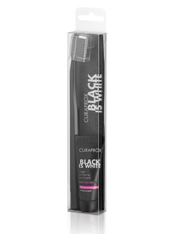 Alternative view of ชุดแปรงสีฟันพกพา CURAPROX Black is White Light Pack