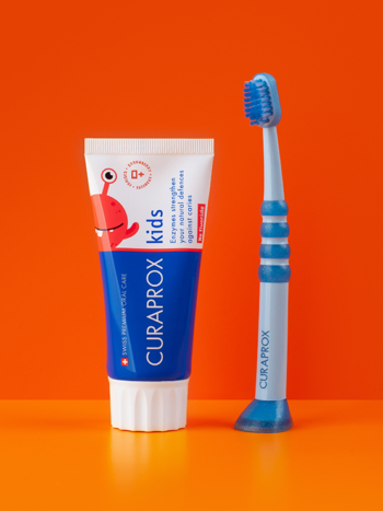 Alternative view of ยาสีฟันสำหรับเด็ก CURAPROX Kids strawberry, zero fluoride (60ml)