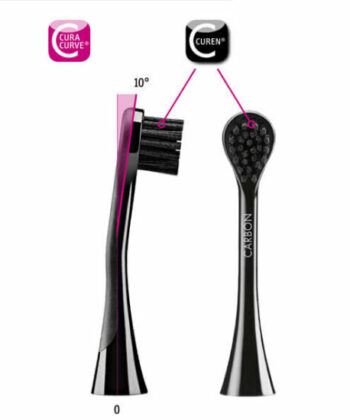 Alternative view of Hydrosonic Black is White Brush Head Refills - Carbon Duo