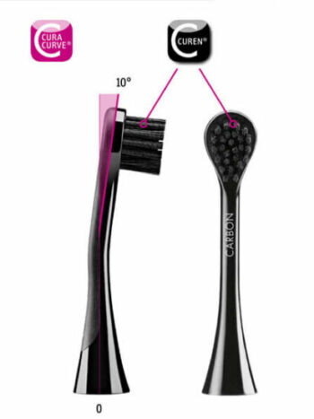 Alternative view of Hydrosonic Black is White Brush Head Refills - Carbon Duo