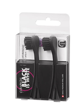 Hydrosonic Black is White Brush Head Refills - Carbon Duo