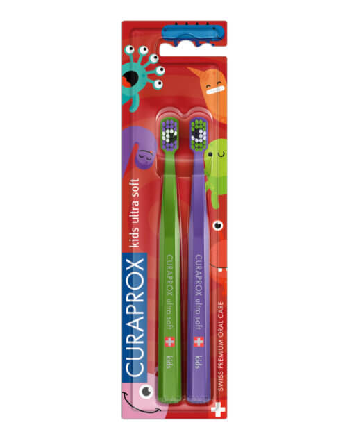 แปรงสีฟัน CURAPROX Kids Duo Little Bacterias Edition