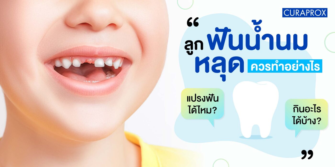 ลูกฟันน้ำนมหลุดควรทำอย่างไร แปรงฟันได้ไหม กินอะไรได้บ้าง
