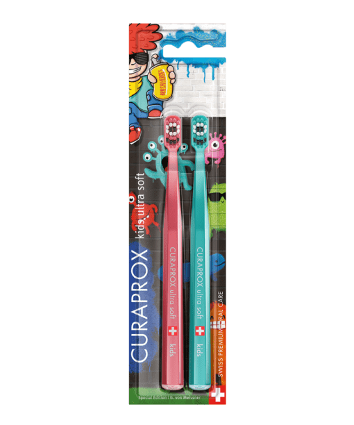 แปรงสีฟัน CURAPROX Kids Duo Graffiti Edition